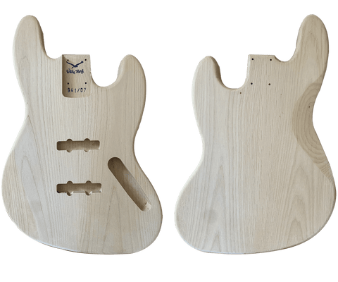 Alder JazzBass Style Body - Unfinished - WhiteStork Guitars