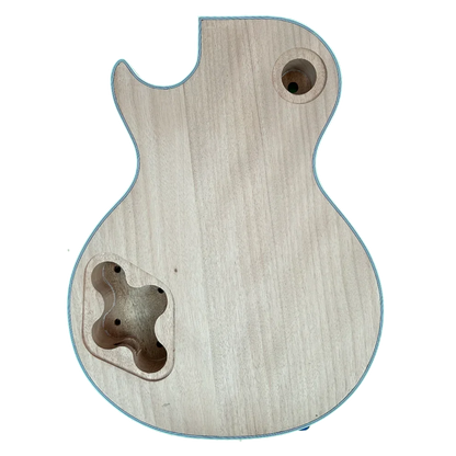LP Style Guitar Body - Mahogany & Quilted Maple Veneer #838429 Back