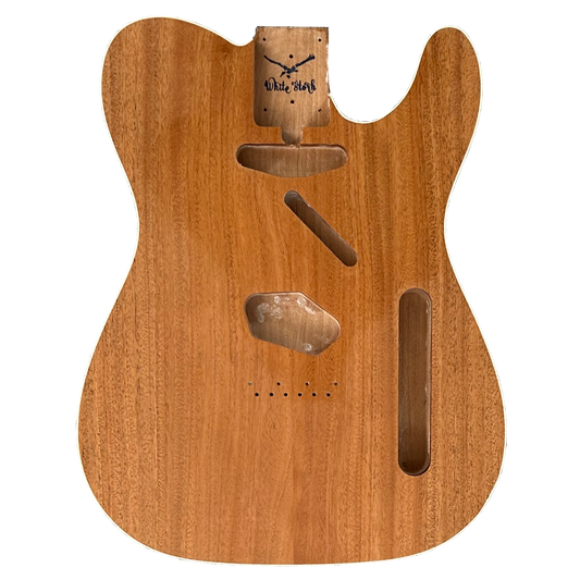 Mahogany Telecaster Style Body White Binding Glossy Finish
