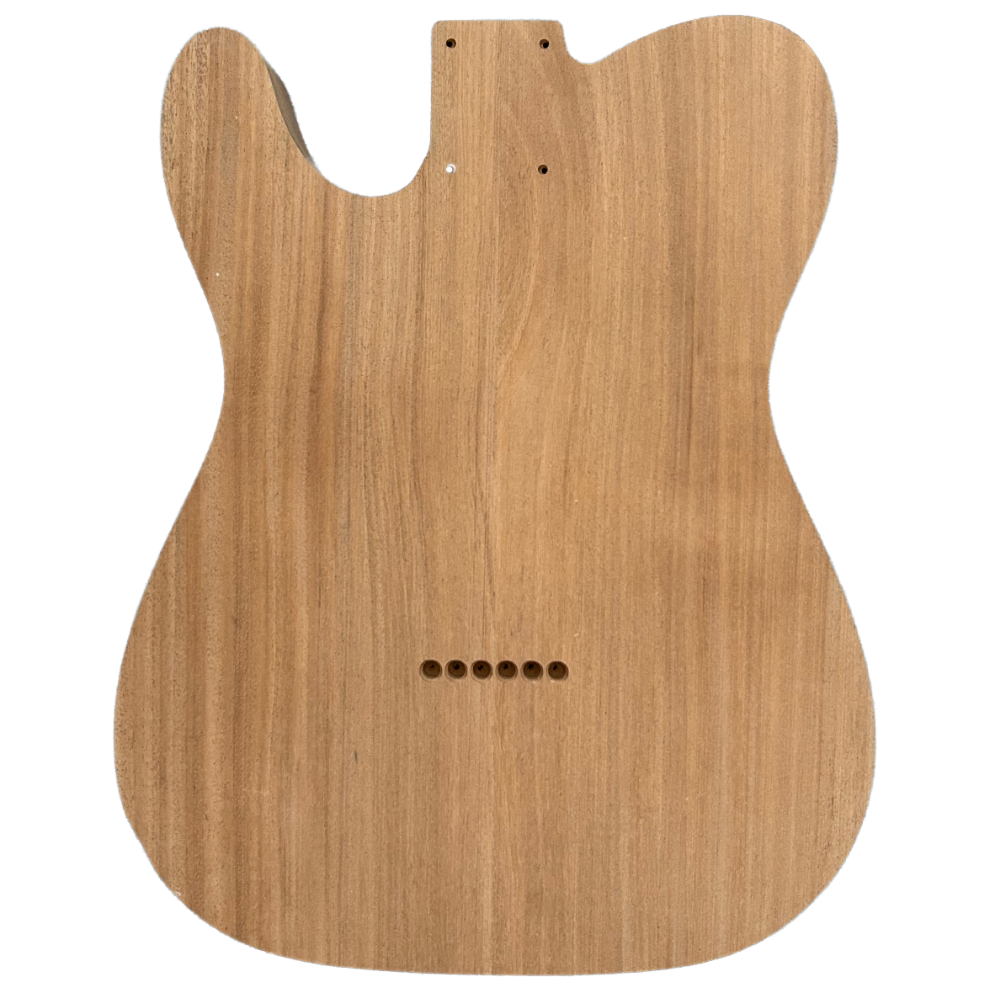 Mahogany Vintage Telecaster Style Body Unfinished 493095 Back