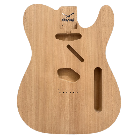 Mahogany Vintage Telecaster Style Body Unfinished 493095 Front