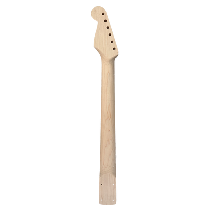 Maple Ebony Strat Style Neck Stainless Steel Fretwire Back
