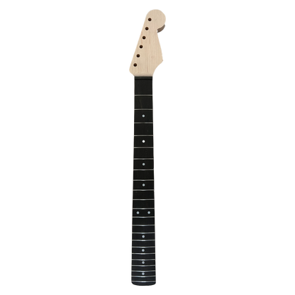 Maple Ebony Strat Style Neck Stainless Steel Front