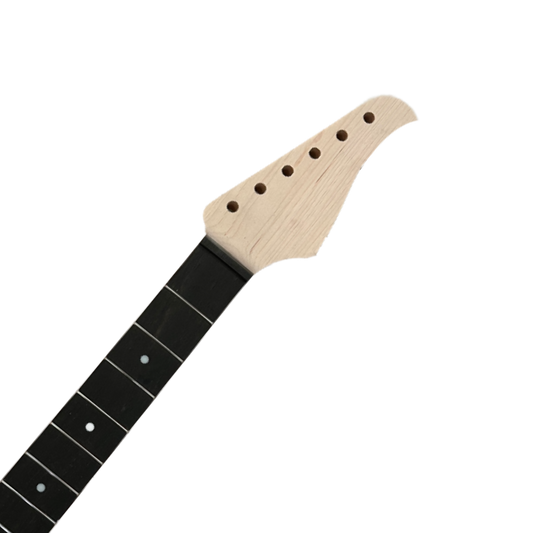 WhiteStork Custom S-Type Conversion Neck – 24.75” Headstock detail