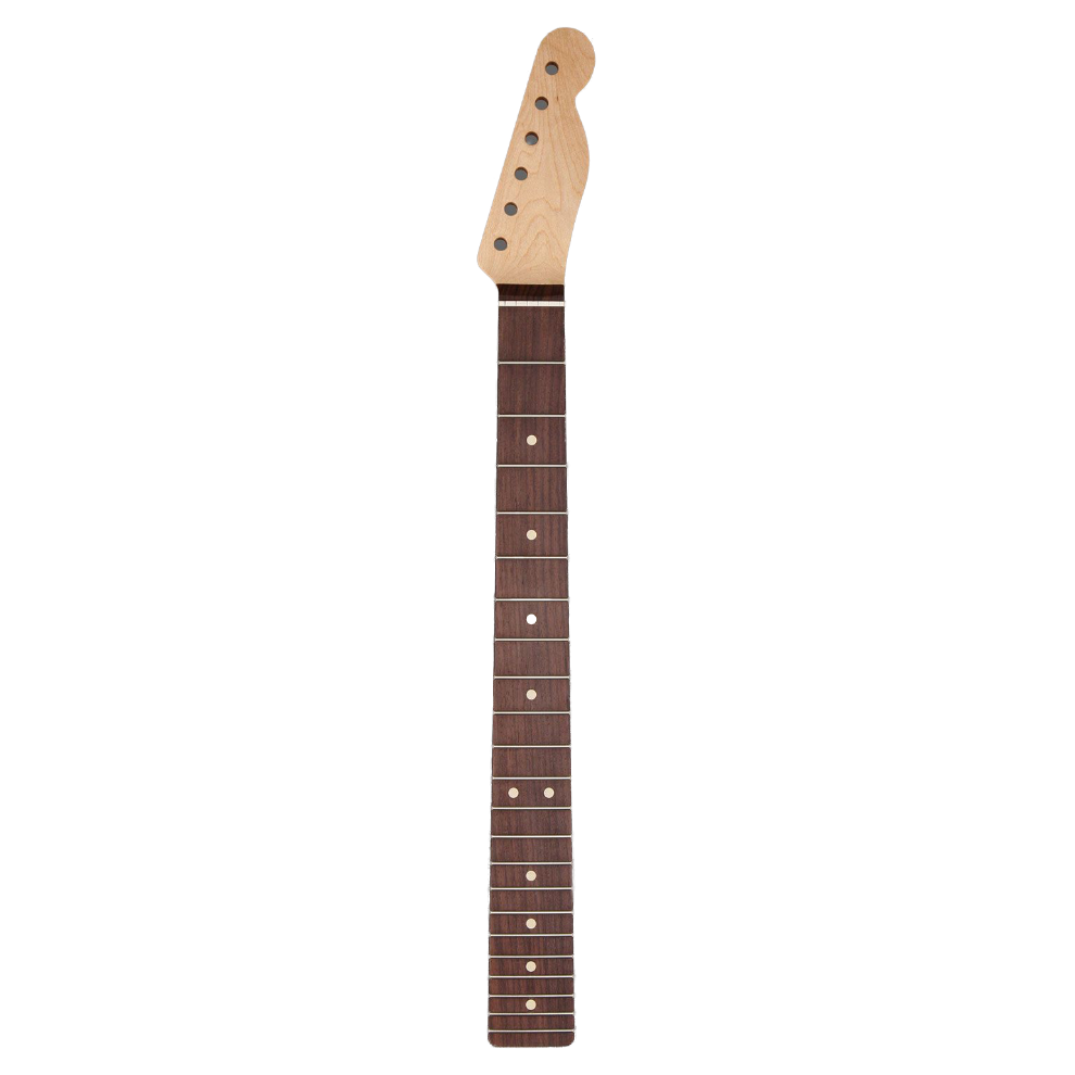 Maple Rosewood Telecaster Style Neck, Dunlop Fretwire Unfinished 556693 Front