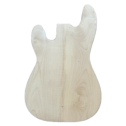 Maple Vintage Style Precision Bass Body Pearloid Binding Back