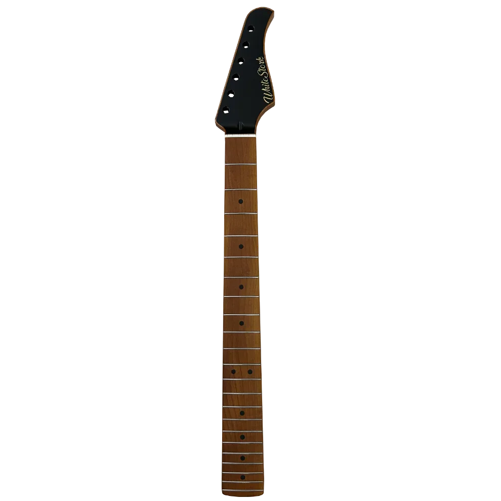 Maple WhiteStork Guitar Neck Black Headstock Satin Nitro finish