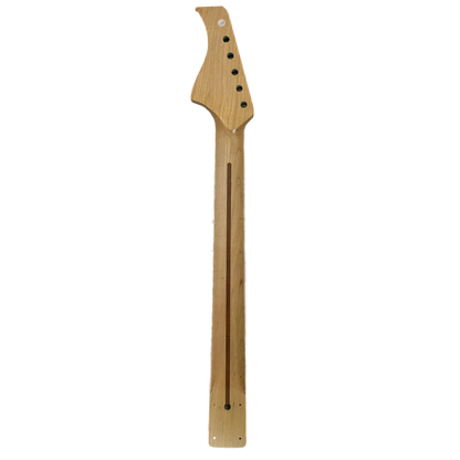 One Piece Maple WS Style Neck SS Frets Nitro Finish Turquoise Headstock Back