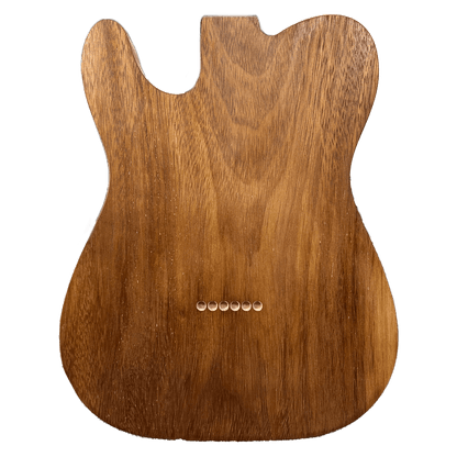 One Piece Telecaster Style Body Natural Oil Finish Back Side