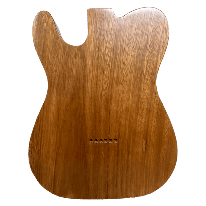 Vintage Style Telecaster Body, Clear Satin NItro Finish, Pearloid Binding, Back
