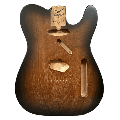 One Piece Telecaster Style Body Sunburst Nitro Finish
