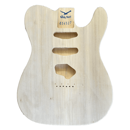 Nashville Style Telecaster Guitar Body Unfinished, Front