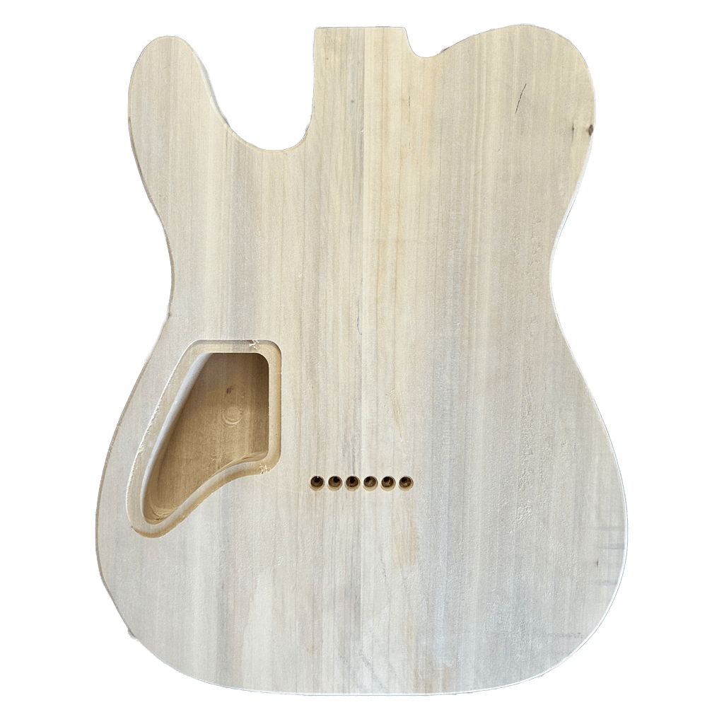 Nashville Style TL Guitar Body Unfinished - Back