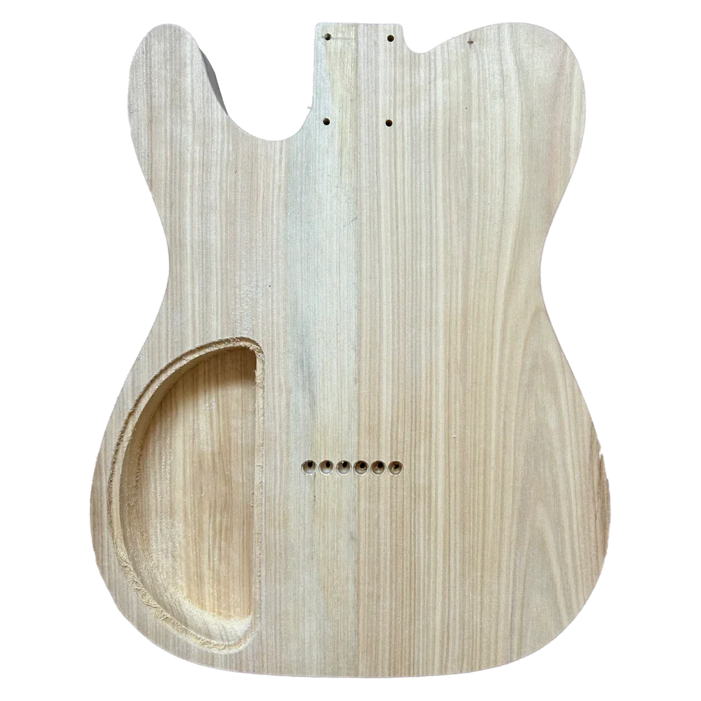 Poplar T-Type Guitar Body P90 Rear Routing Unfinished Back