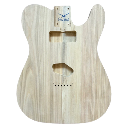 Poplar T-Type Guitar Body P90 Rear Routing Unfinished Front