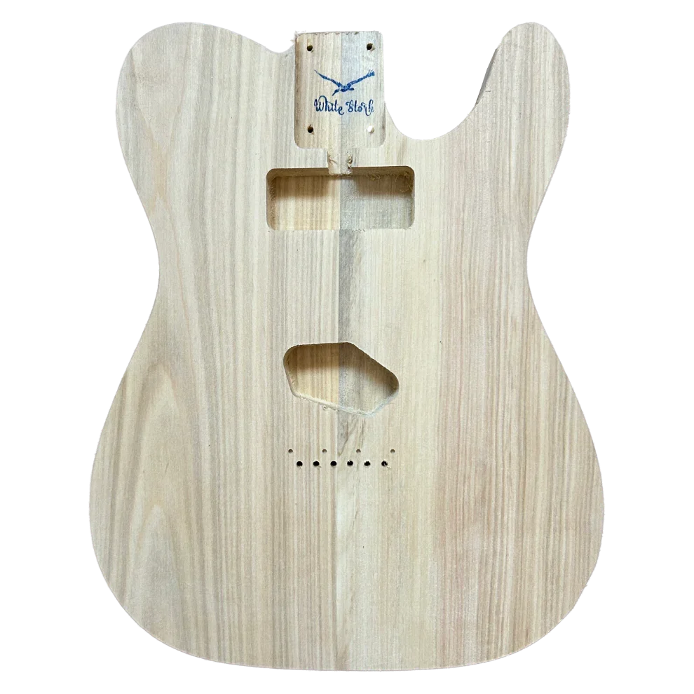 Poplar T-Type Guitar Body P90 Rear Routing Unfinished Front
