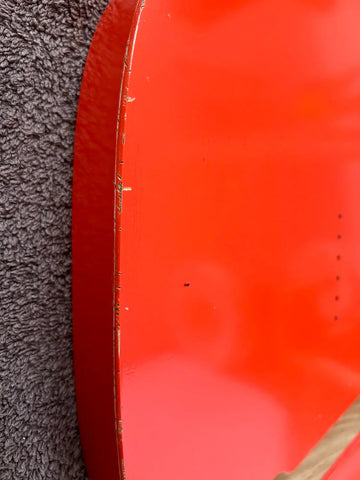 Relic Fiesta Red Telecaster Style Body 72 Routing Nitro Finish Detail 2