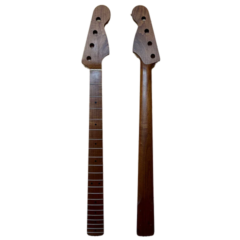 Roasted Maple PBass Style Neck SS Frets Oil Finish Front & Back