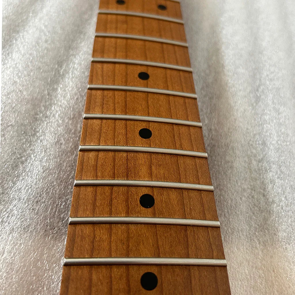Roasted Maple PBass Style Neck SS Frets Oil Finish Fingerboard