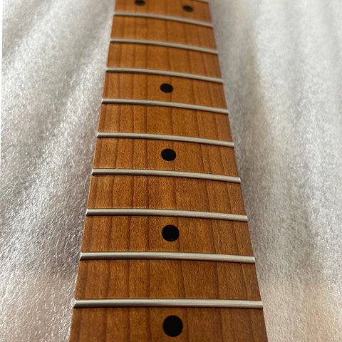 Roasted Maple PBass Style Neck SS Frets Oil Finish Fingerboard