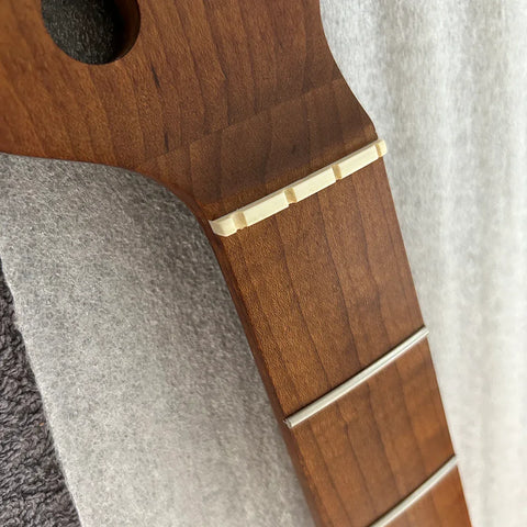 Roasted Maple PBass Style Neck SS Frets Oil Finish TUSQ Nut