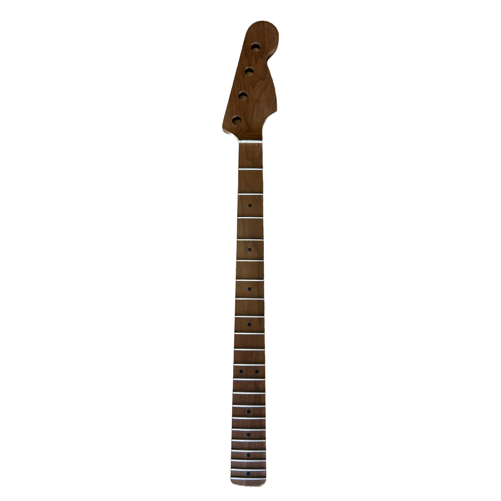 Roasted Maple P Bass Style Neck SS Frets TUSQ Nut, Custom Bass Necks