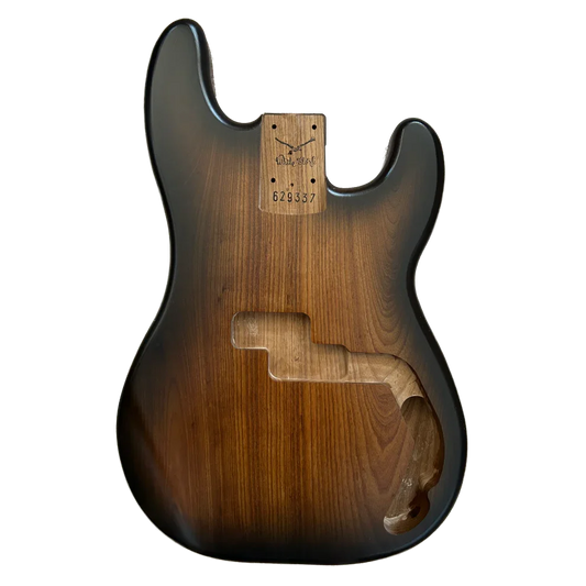 Roasted Swamp Ash PB Style Bass Body Sunburst Nitro Finish Front
