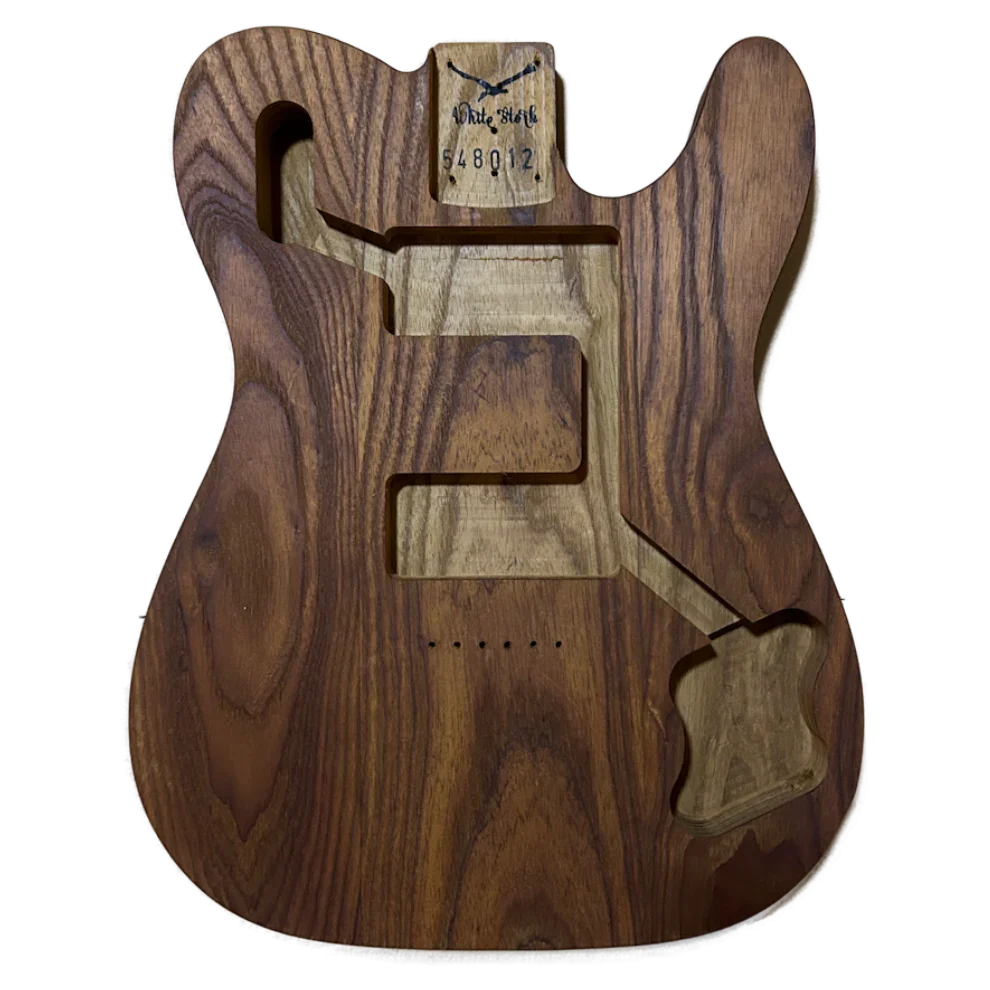 Roasted Swamp Ash Telecaster Style Body Oil Finish Front