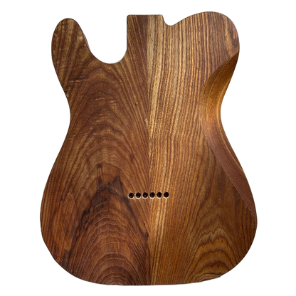 Roasted Swamp Ash Telecaster Style Body Oil Finish 72 Routing back