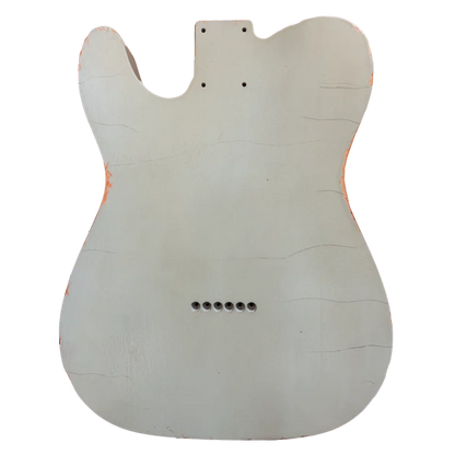 Aged Sonic Blue Tele Style Guitar Body Nitro Finish #529237 Back