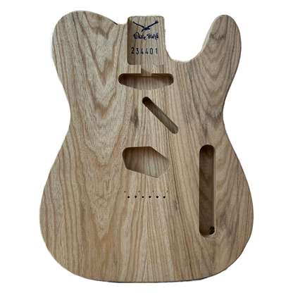 Swamp Ash Vintage Telecaster Body Unfinished, Made in EU, Front