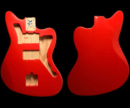 Vintage Red Jazzmaster Style Guitar Body Nitro | White Stork Vintage Red Jazzmaster Style Guitar Body Nitro | White Stork