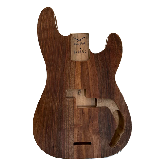 Walnut Precision Bass Style Body Oil Finish Pearloid Binding Front