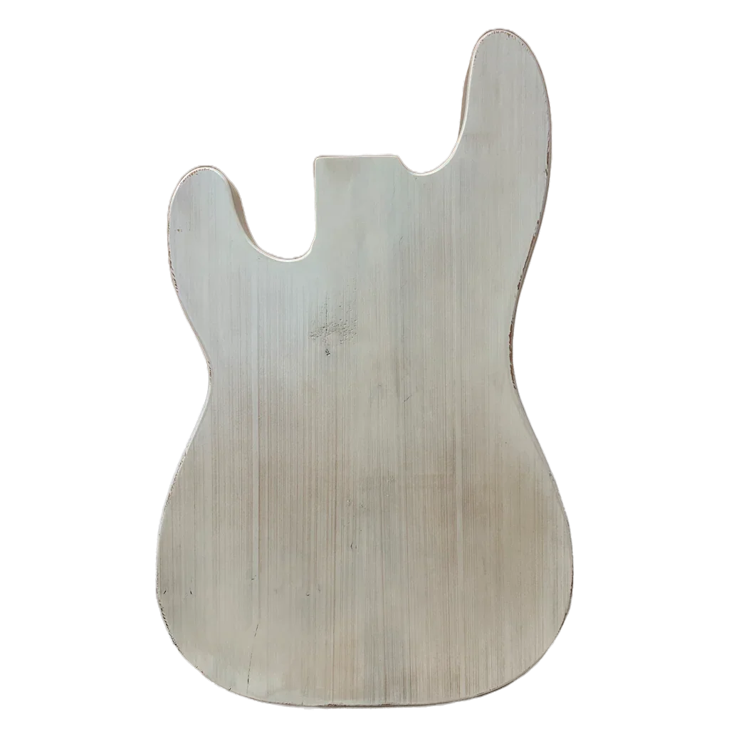 Relic PBass Slab Style Body White Blonde Nitro Finish 335545 Back